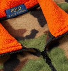 Polo Ralph Lauren - Logo-Appliqué Camouflage-Print Fleece Half-Zip Sweatshirt - Green