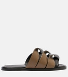 JW Anderson Coil leather slides