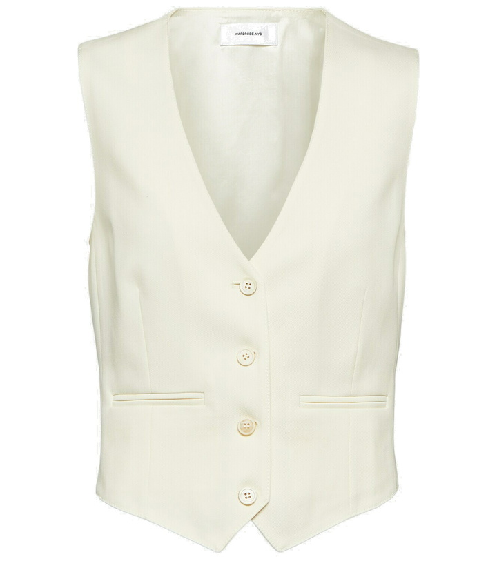Photo: Wardrobe.NYC Cropped wool vest