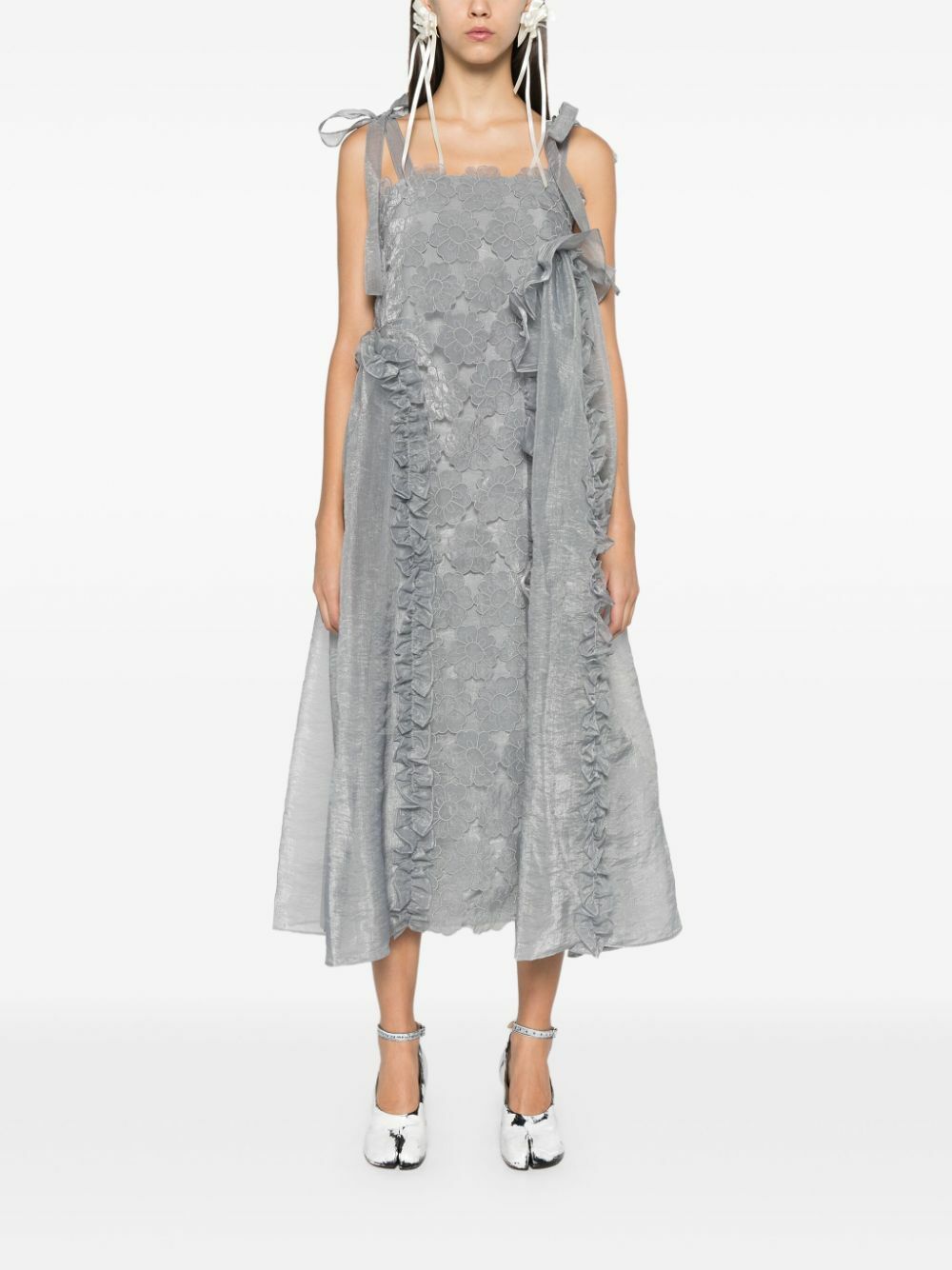 【CECILIE BAHNSEN】OSWALD ドレス OSWALD | DRESS LIQUID MYRTIA OLIVE