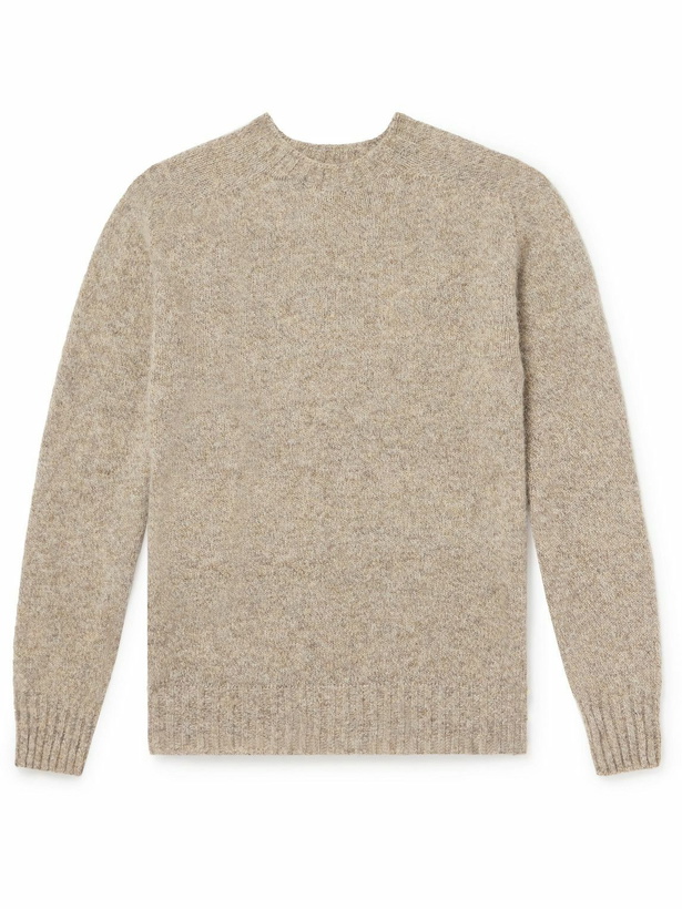 Photo: Sunspel - Shetland Wool Sweater - Brown