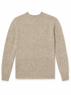 Sunspel - Shetland Wool Sweater - Brown