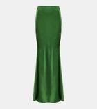 Victoria Beckham High-rise satin maxi skirt