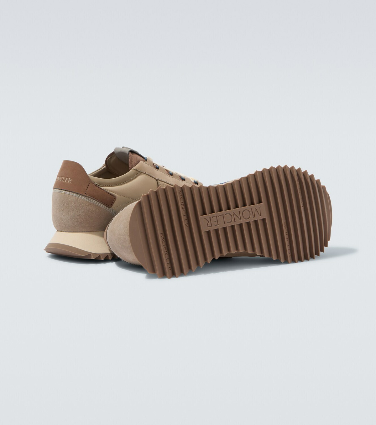Moncler Pacey2 suede-trimmed sneakers