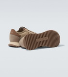 Moncler Pacey2 suede-trimmed sneakers