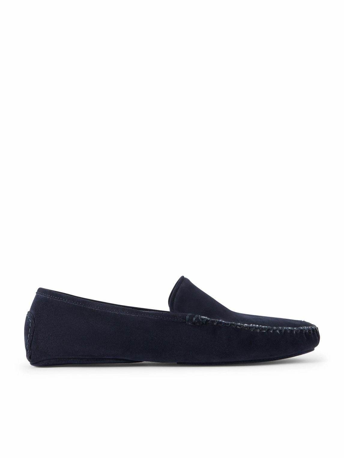 Thom Sweeney - Cashmere-Lined Suede Slippers - Blue