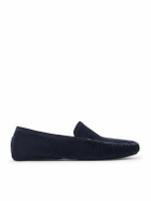 Thom Sweeney - Cashmere-Lined Suede Slippers - Blue