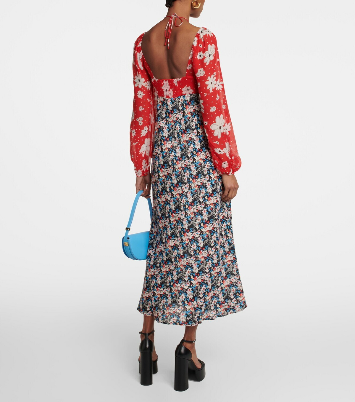 Rixo Jeanie floral silk-blend midi dress Rixo