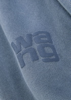Alexanderwang.t Logo-embossed Cotton-blend Sweatpants Blue