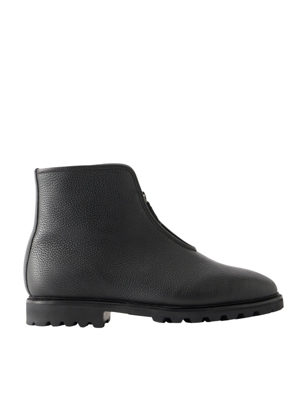 Photo: MORJAS - Alpine Shearling-Lined Leather Chelsea Boots - Black