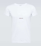 Saint Laurent - Signature logo cotton T-shirt
