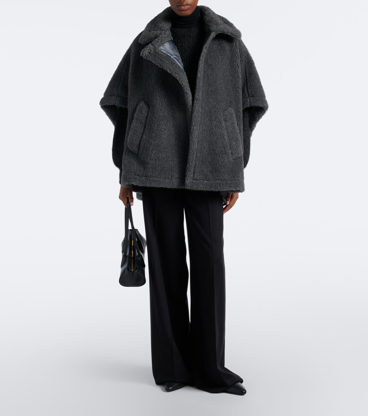 Max Mara Wool, alpaca, and silk cape