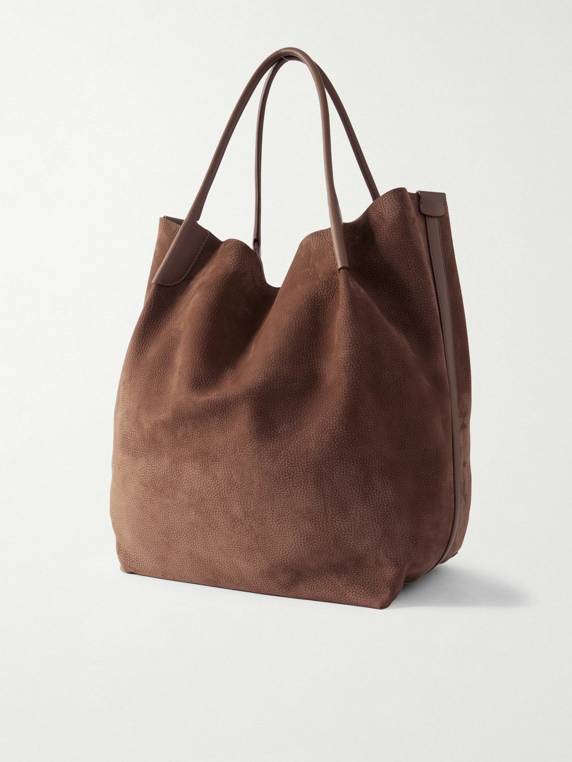 Loro Piana - Bale Extra-Large Leather-Trimmed Full-Grain Nubuck Tote Bag