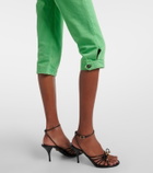 Versace High-rise capri jeans