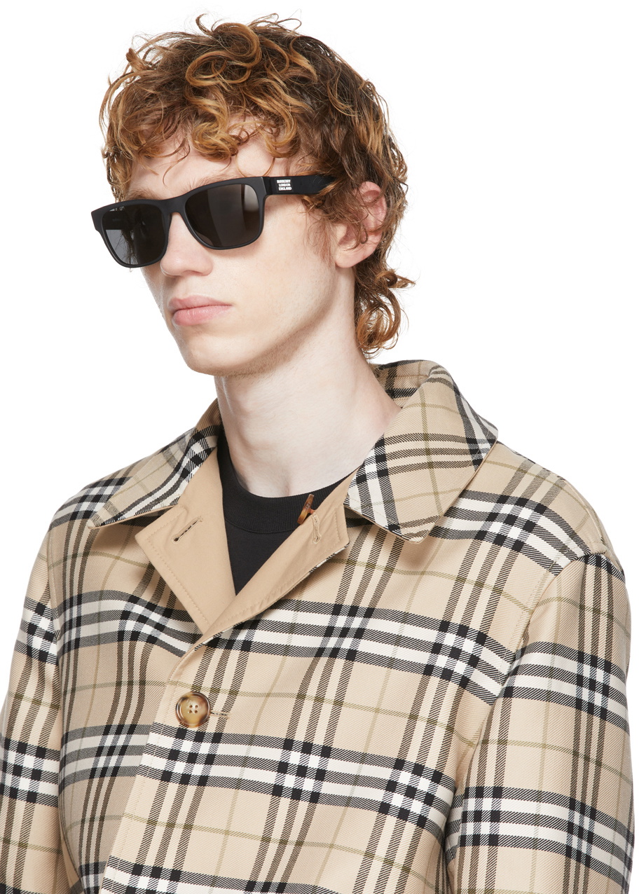 Burberry black square outlet sunglasses