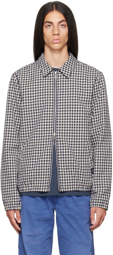 Photo: PS by Paul Smith Blue & Tan Check Jacket