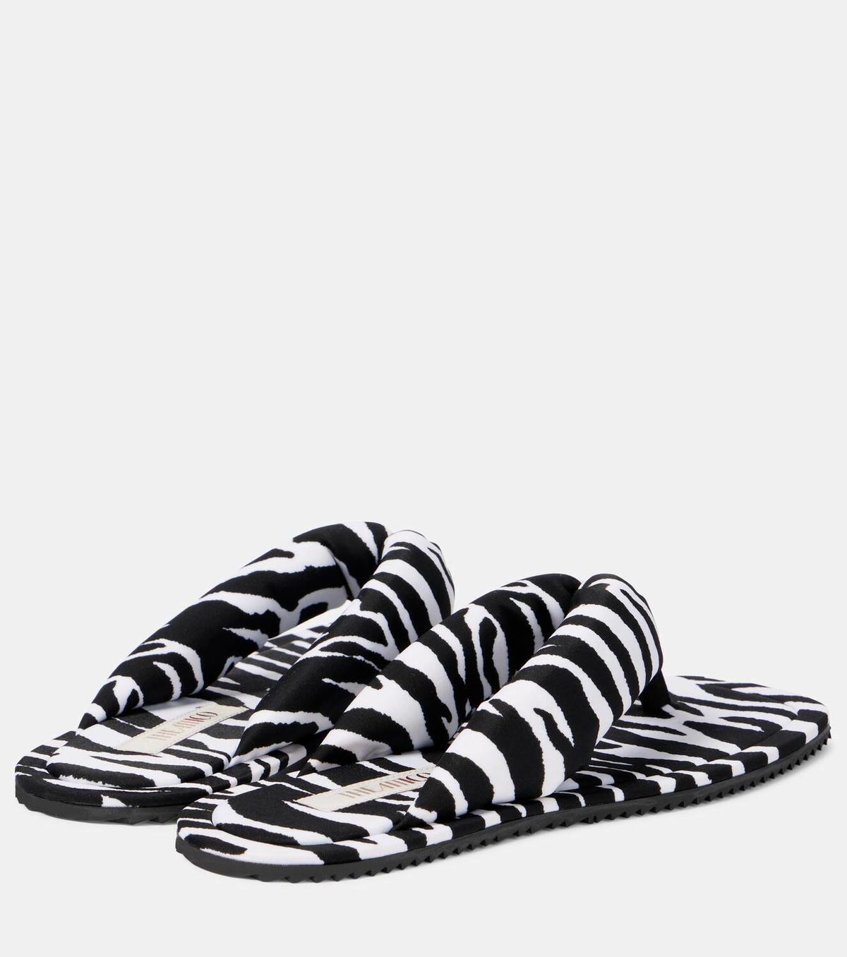 The Attico Indie zebra-print thong sandals