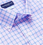 Peter Millar - Capri Slim-Fit Button-Down Collar Checked Cotton Shirt - Pink
