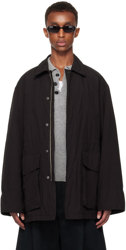 ATON Gray Padded Zip-Up Jacket ATON