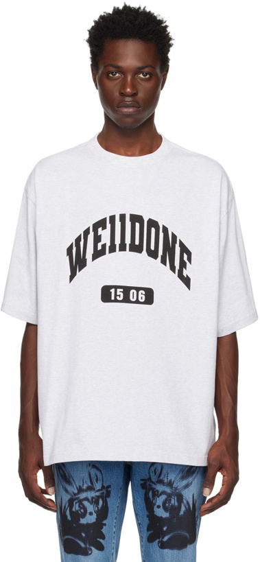 Photo: We11done Gray Old School Campus T-Shirt