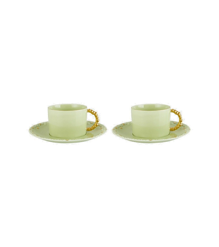 Photo: L'Objet - Mojave set of 2 teacups and saucers
