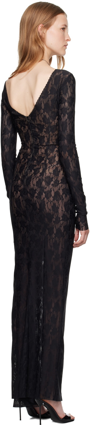 MISBHV Black Lace Maxi Dress