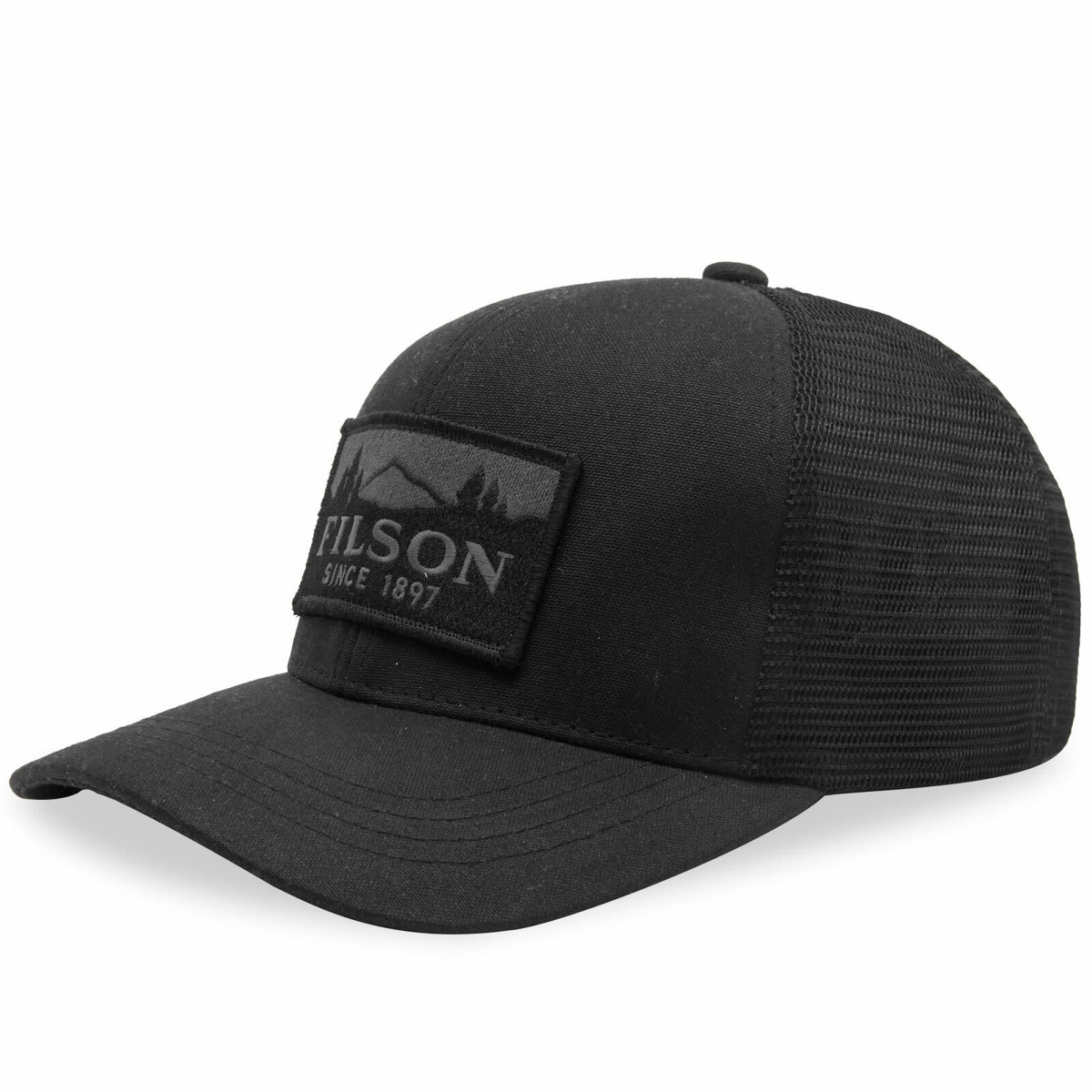Filson Men's Mesh Logger Cap in Black Filson