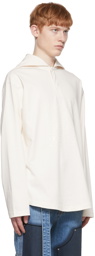 We11done Off-White Cotton Henley