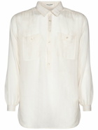 SAINT LAURENT - Tunique Cupro Blend Shirt