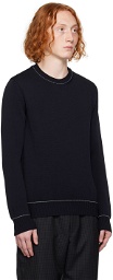Comme des Garçons Homme Deux Navy Garment-Dyed Sweater