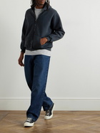 A.PRESSE - Cotton-Jersey Zip-up Hoodie - Blue