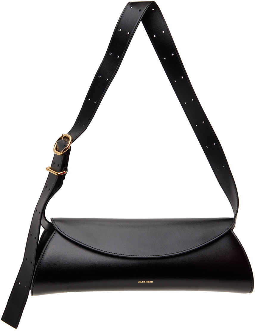 Jil Sander Black Grande Cannolo Bag Jil Sander