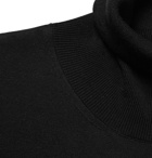CALVIN KLEIN 205W39NYC - Embroidered Knitted Rollneck Sweater - Black