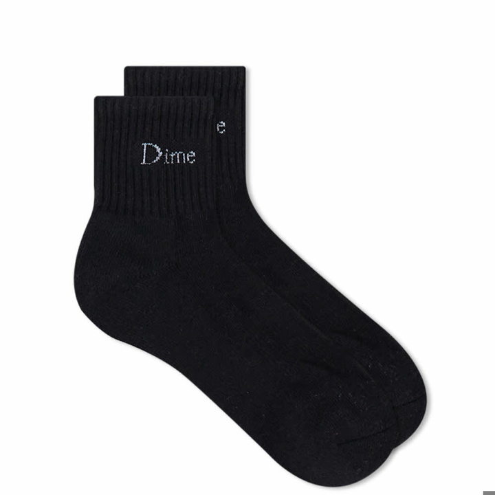 Photo: Dime Men's Classic Logo Socks in Black