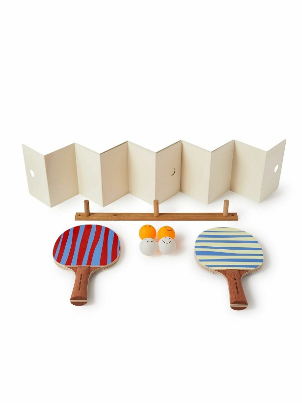 Photo: The Art of Ping Pong - ArtNet Stripes Printed Ping Pong Set