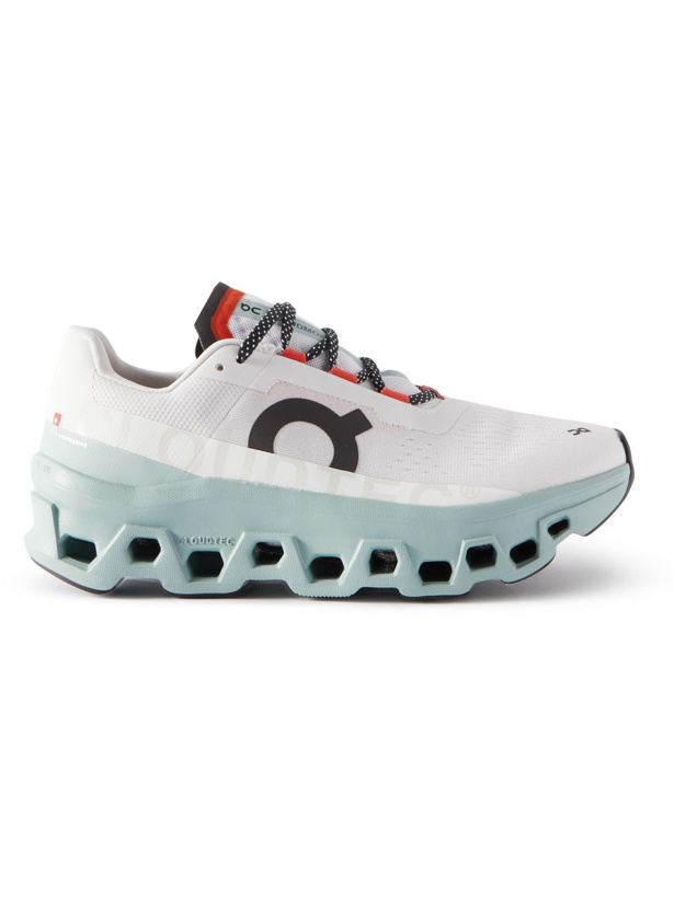 Photo: ON - Cloudmonster Rubber-Trimmed Mesh Running Sneakers - White