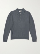 FRAME - Wool Polo Sweater - Gray