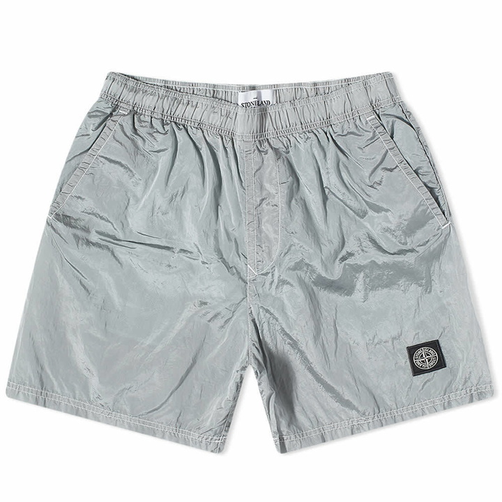 Photo: Stone Island Men's Nylon Metal Swim Short in Aqua