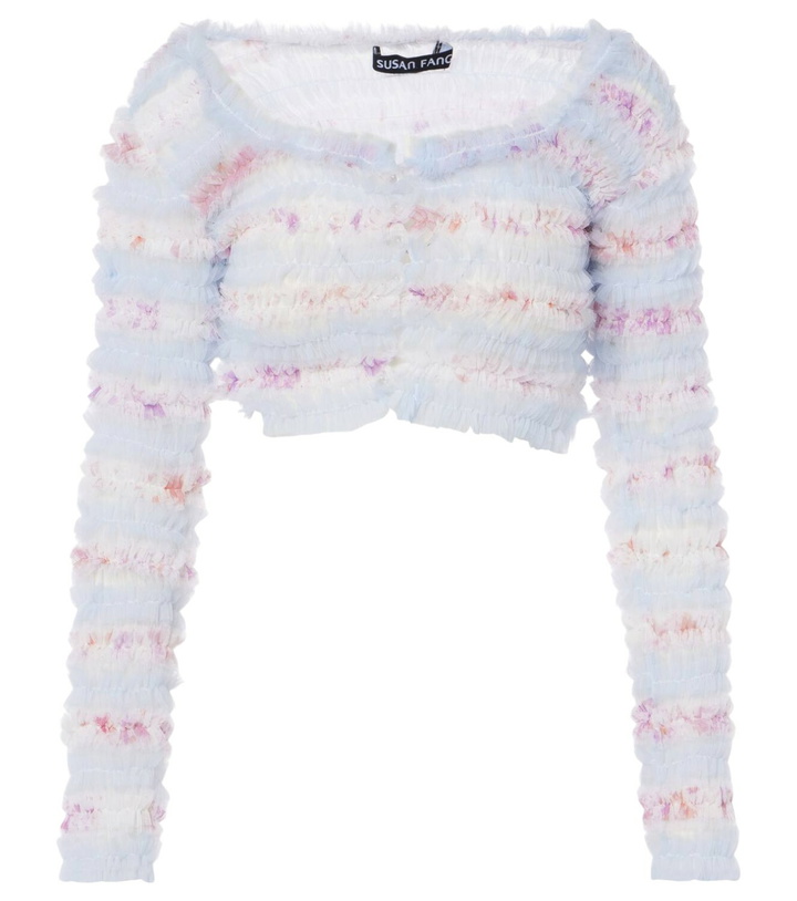Photo: Susan Fang Ruffled cropped cardigan