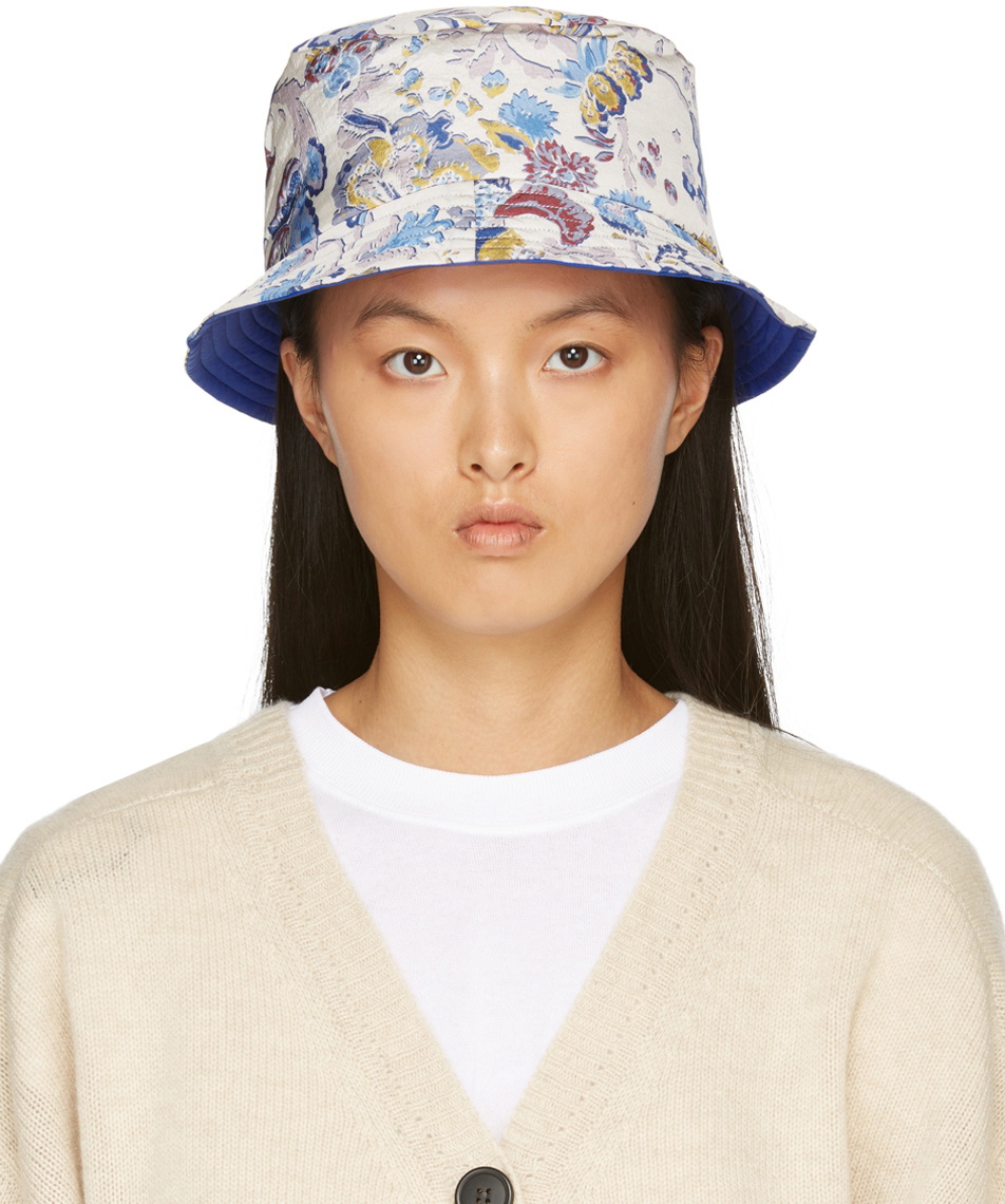 Isabel Marant Reversible Multicolor Haley Bucket Hat