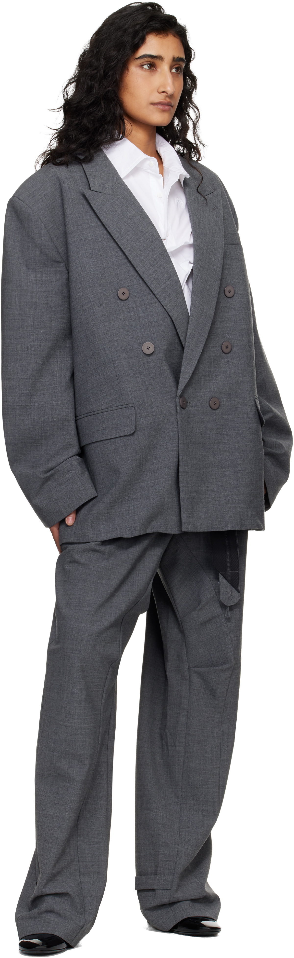Ottolinger Gray Oversize Flex Blazer