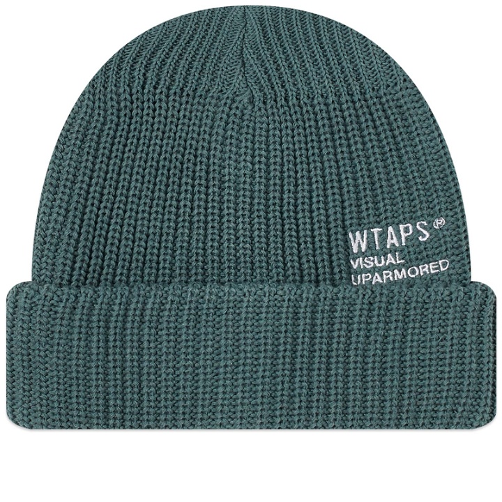 Photo: WTAPS Men's 22 Logo Beanie Hat in Green 