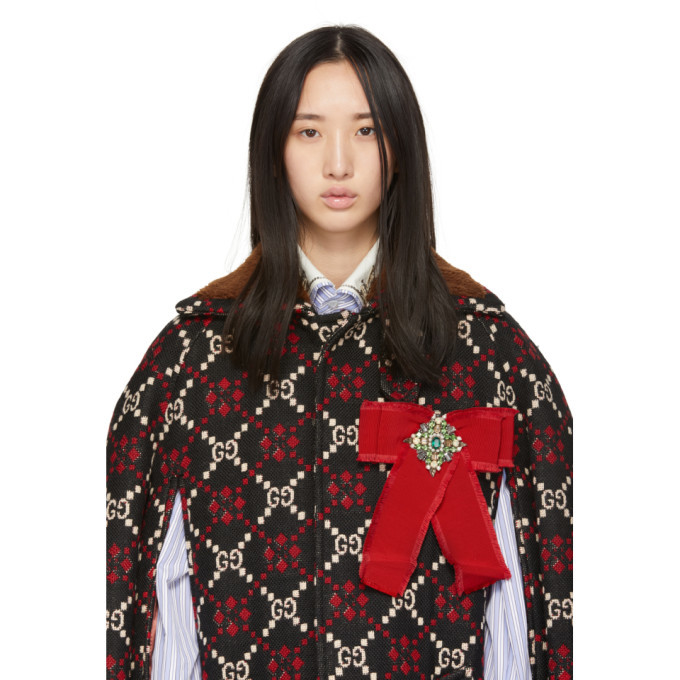 Gucci Red Ribbon Brooch