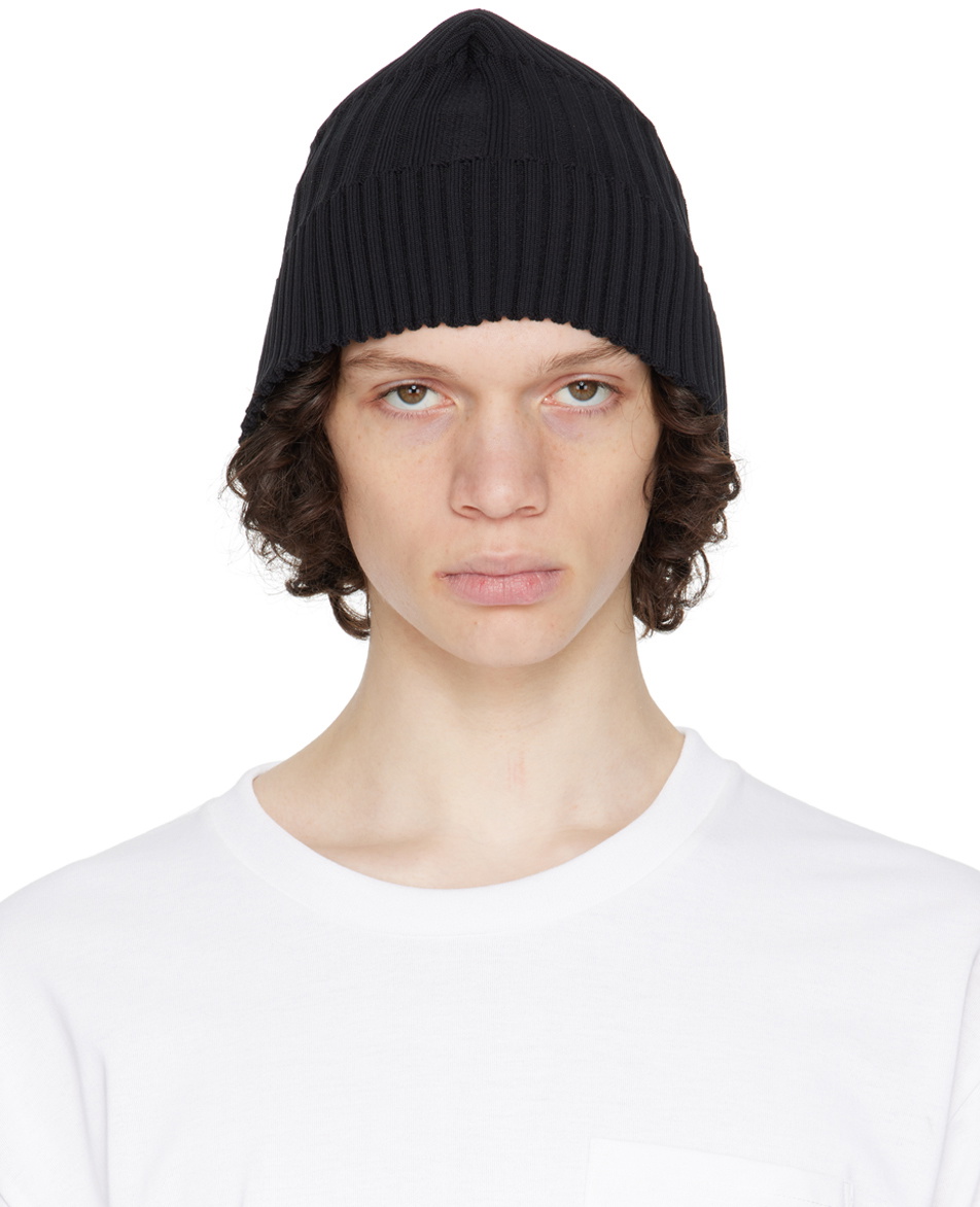 CFCL Black Fluted Beanie CFCL
