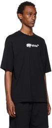 Off-White Black Spray Helv Over Skate T-Shirt