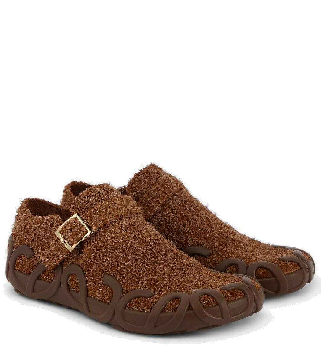 【Loewe】Rise suede slippers ライズ スエードスリッパ Loewe Rise brushed suede loafers Loewe