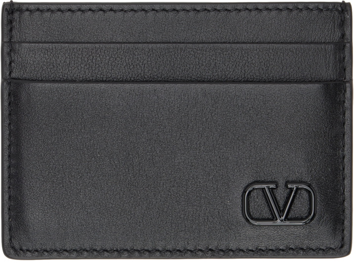 Photo: Valentino Garavani Black Mini Vlogo Signature Card Holder