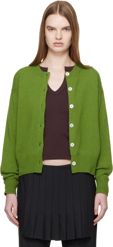 Photo: &Daughter Green Ada Crewneck Cardigan
