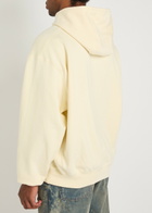 Billionaire Boys Club Glittered Logo-print Hooded Cotton Sweatshirt Ecru