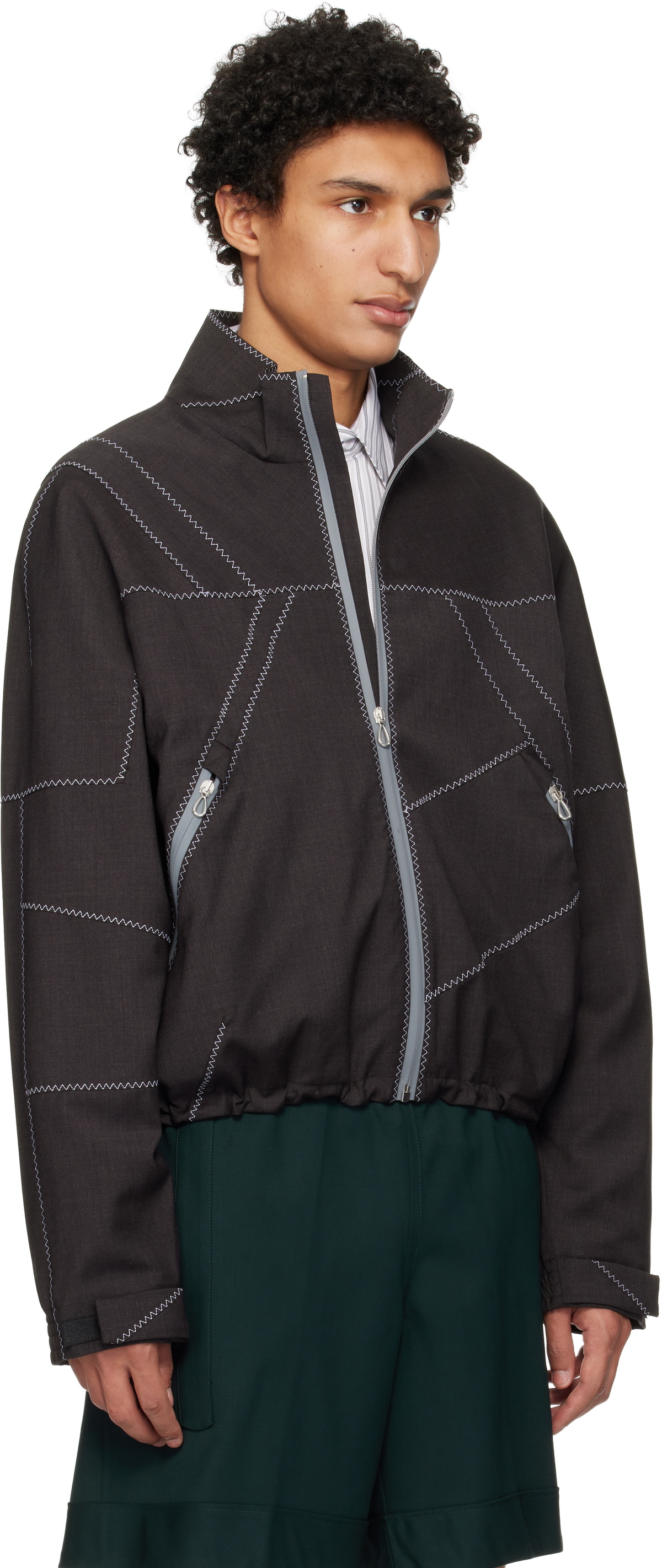 ジャケット・アウター Kinoko Kiko Kostadinov Brown Fosco Jacket Kiko Kostadinov